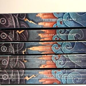 5 Book Set - Percy Jackson by Rick Riordan - Paperback